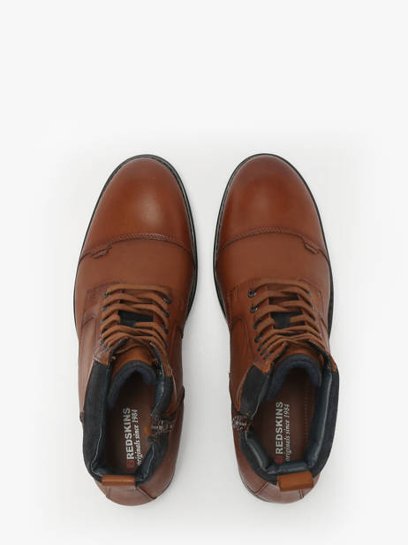 Boots Uit Leder Redskins Bruin men SPICY ander zicht 3